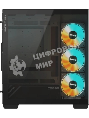 Компьютерный корпус Gigabyte Gb-C500P ST черный без БП ATX 3x120мм 6x140мм 2xUSB 3.0 1xUSB3.1 audio bott PSU