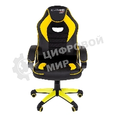 Кресло игровое Chairman game 16 Россия экопремиум черный/желтый (7028514)