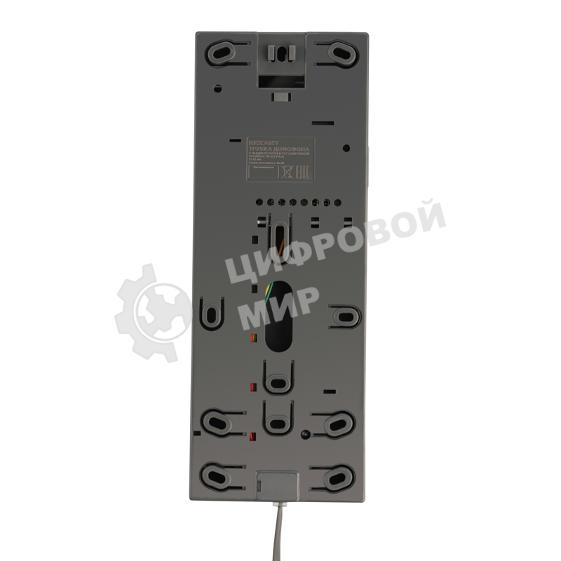 Трубка домофона с индикатором и регулировкой звука Rexant RX-321 серая