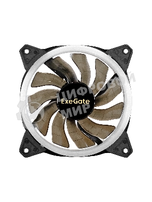 Вентилятор для корпуса ExeGate EX12025H3P4PSR-PWM.ARGb черный, 120 мм, 1800 об/мин, 26 дБ, 4 pin