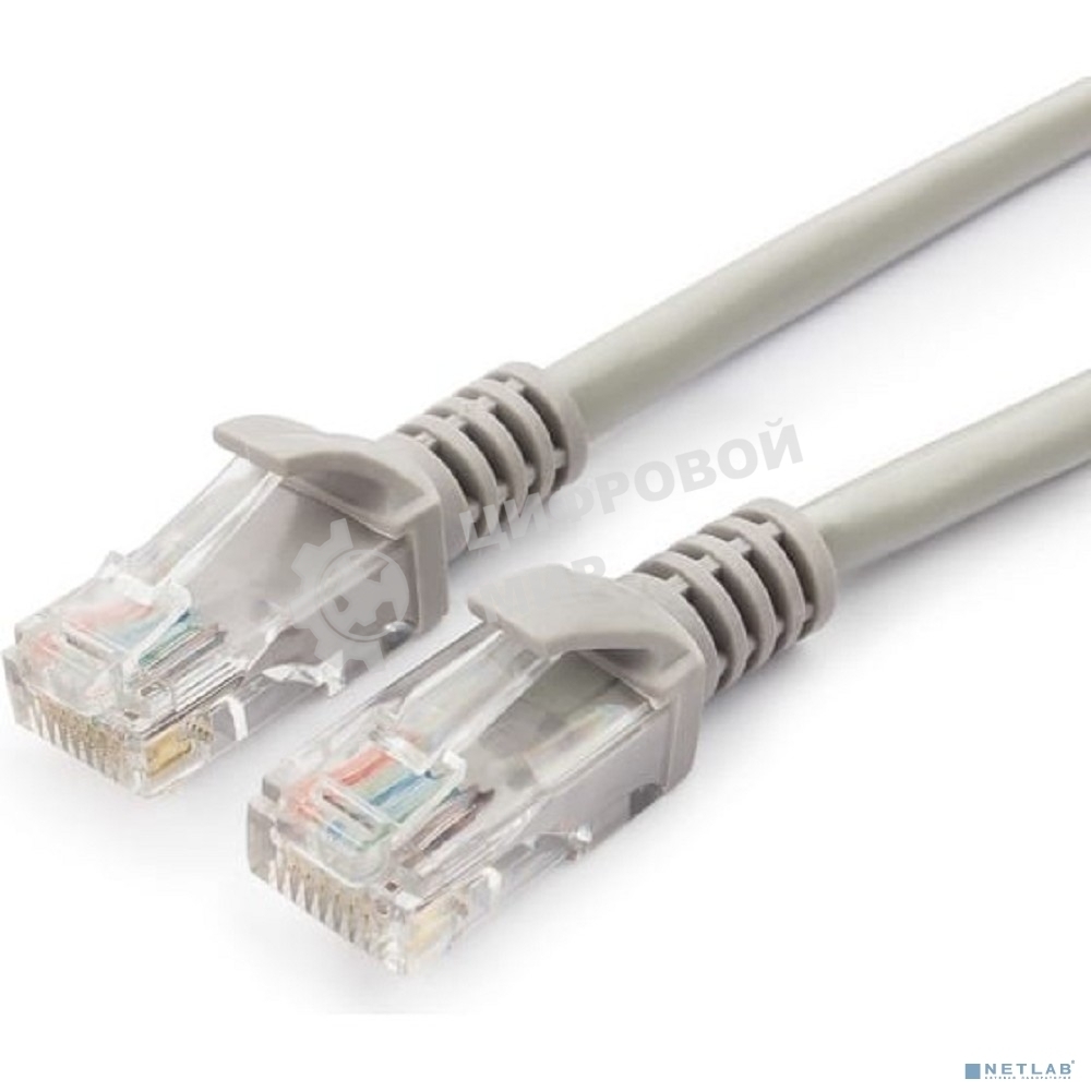 Патч-корд Гарнизон PC-UTP-5e-1.5 cat.5e UTP 1.5м, литой, многожильный (серый)