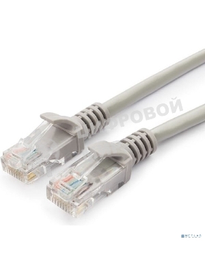 Патч-корд Гарнизон PC-UTP-5e-1.5 cat.5e UTP 1.5м, литой, многожильный (серый)