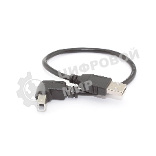 Кабель USB 2.0 на USB-B угол вниз 0,3 м