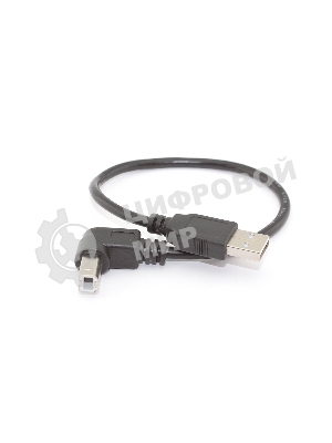 Кабель USB 2.0 на USB-B угол вниз 0,3 м