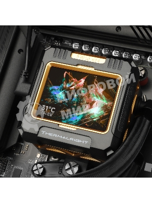 Система жидкостного охлаждения Thermalright Frozen Warframe 360 ARGB Soc-AM5/AM4/1200/1700/1851 черный 4-pin 29.8dB Al LCD Ret (F-WFRAME-360-BL-ARGB)