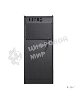 Компьютерный корпус PowerCool без ТМ, S1008BK-2U3C-NP NP (MidiTower, БЕЗ БП, черный, 2*USB3.0+2*USB Type-C +HD Audio)