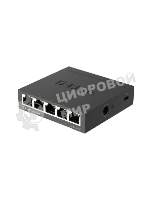 Коммутатор неуправляемый D-Link DGS-1005D/R1A с 5 портами 10/100/1000Base-T