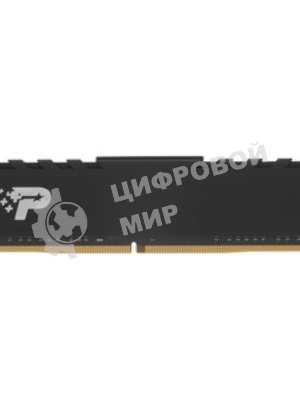 Оперативная память Patriot Signature Premium, DDR4, 8GB (1x8GB), 3200 MHz, CL22, с радиатором, чёрный