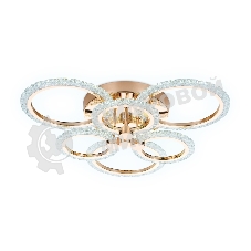 Потолочный светодиодный светильник FA418/3+3 GD золото 90W 580*540*120 (ПДУ РАДИО 2.4G)