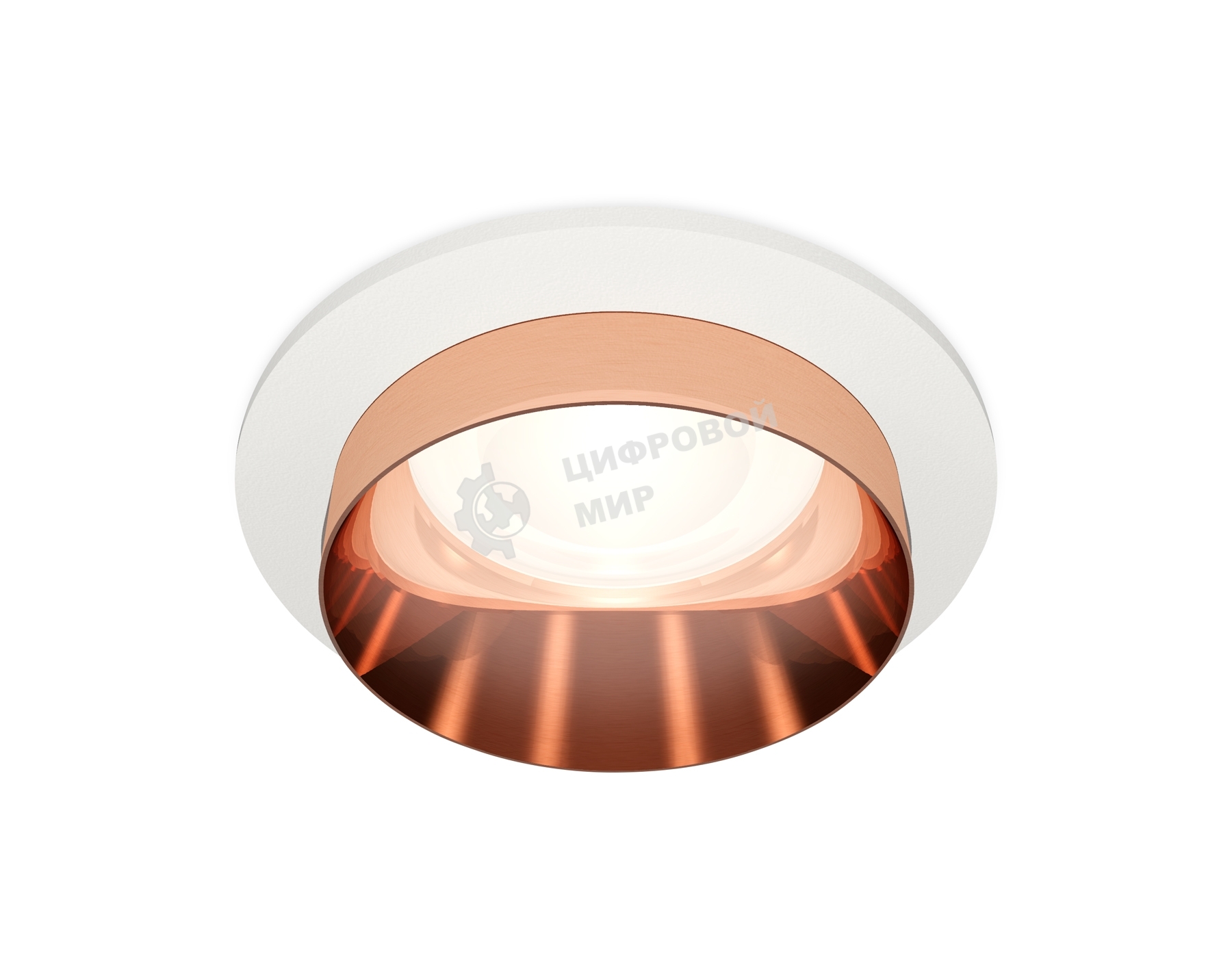 Комплект встраиваемого светильника Ambrella light XC6512025 SWH/PPG белый песок/золото розовое полированное MR16 GU5.3 (C6512, N6135)