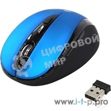Мышь беспроводная беззвучная Smartbuy 612AG синяя, Blue LED SBM-612AG-BK