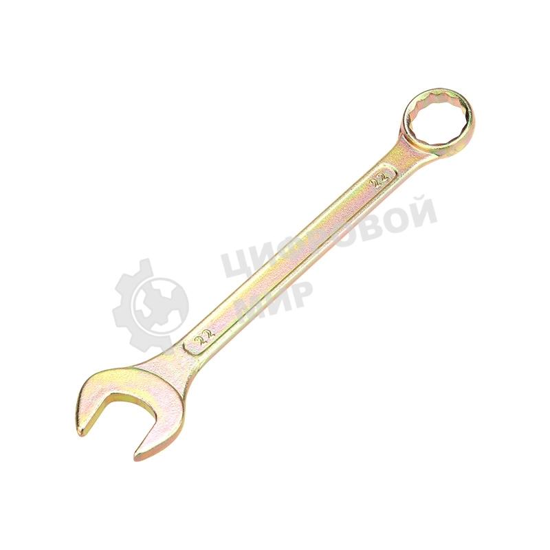 Ключ комбинированный Rexant 22 мм, желтый цинк