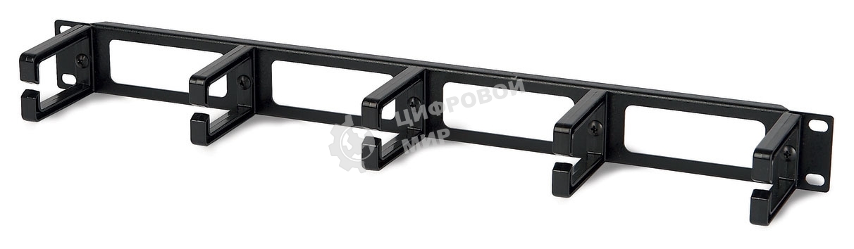 Кабельный организатор Hyperline CM-1U-PL с пластиковыми кольцами, 19