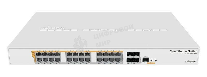Маршрутизатор 24 POE+/SFP+ CRS328-24P-4S+RM MIKROTIK