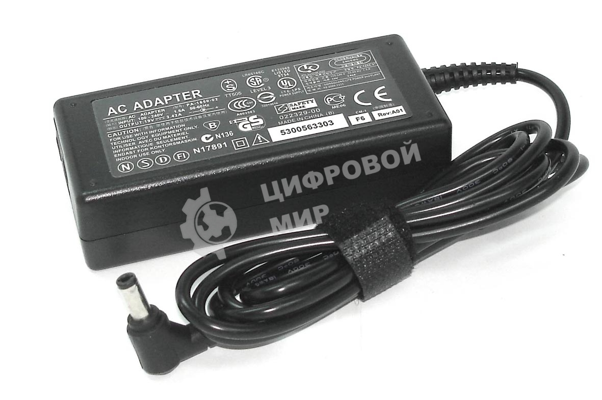 Блок питания (сетевой адаптер) для ноутбуков Liteon 19V 3.42A 5.5x2.5 REPLACEMENT