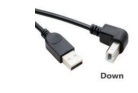 Кабель USB 2.0 на USB-B угол вниз 0,3 м