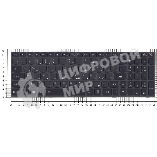 Клавиатура для ноутбука Lenovo IdeaPad G50-70 Z50-70 черная с подсветкой