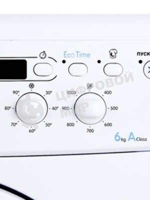 Стиральная машина Indesit IWSD6105 (CIS) L(R) белый, загр. фронтальная макс.: 6 кг 1000 об/мин класс: А