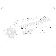 Управляемый светодиодный светильник для шинопровода Magnetic Ambrella light GL1361 BK черный IP20 12W 3000K-6400K 220V 120° 608*25*110 (Без ПДУ)