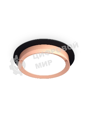 Комплект встраиваемого светильника Ambrella light XC8051006 SBK/PPG черный песок/золото розовое полированное GX53 (C8051, N8126)