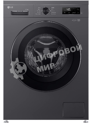 Стиральная машина LG F2Y1WS6J темно-серый, загрузка фронтальная 6,5 кг, 1200 об/мин., класс: A