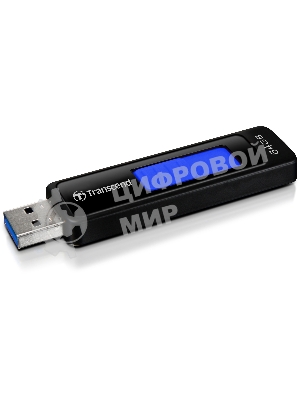Флешка USB Transcend JetFlash 760 (TS64GJF760), 64Gb, USB 3.0, R/W 130/40, черный/синий