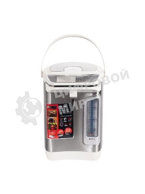 Термопот Mystery MTP-2442 4.5л. 700Вт серебристый/белый