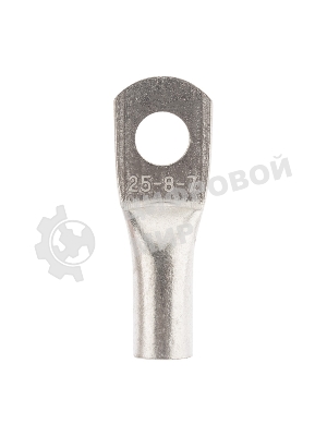 Наконечник медный луженый Rexant ТМЛ 25–8–7 (25мм² - Ø8мм) ГОСТ 7386-80 (в упак. 10 шт.)