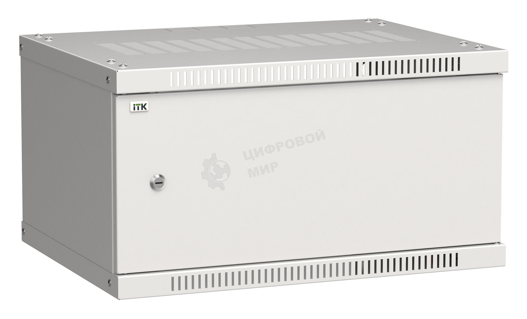 Шкаф ITK LWE3-06U64-MF LINEA WE 6U 600x450 мм дверь металл серый