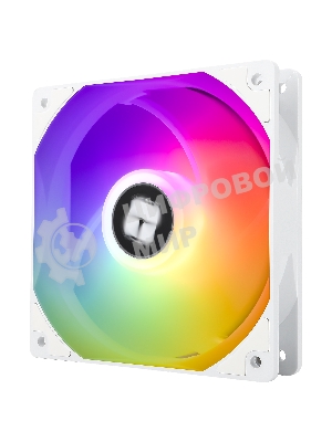 Кулер для корпуса Thermalright TL-C12CW-S (120x120x25мм, 4-pin PWM, ARGb, 66.17CFM, 25.6dBA, 1550RPM, белый)