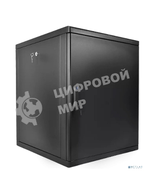 Шкаф телекоммуникационный настенный разборный ЦМО 15U (600 x 650) съемные стенки, дверь металл, черный (ШРН-М-15.650.1-9005)