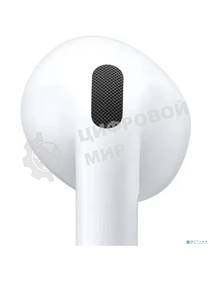 Наушники TWS Apple AirPods 4 (A3050/A3053/A3058) белый, вкладыши, Bluetooth, до 5 ч