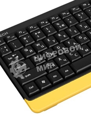 Комплект клавиатура+мышь A4Tech FStyler FG1110 беспроводной, USB, 2000 DPI, чёрный/серый