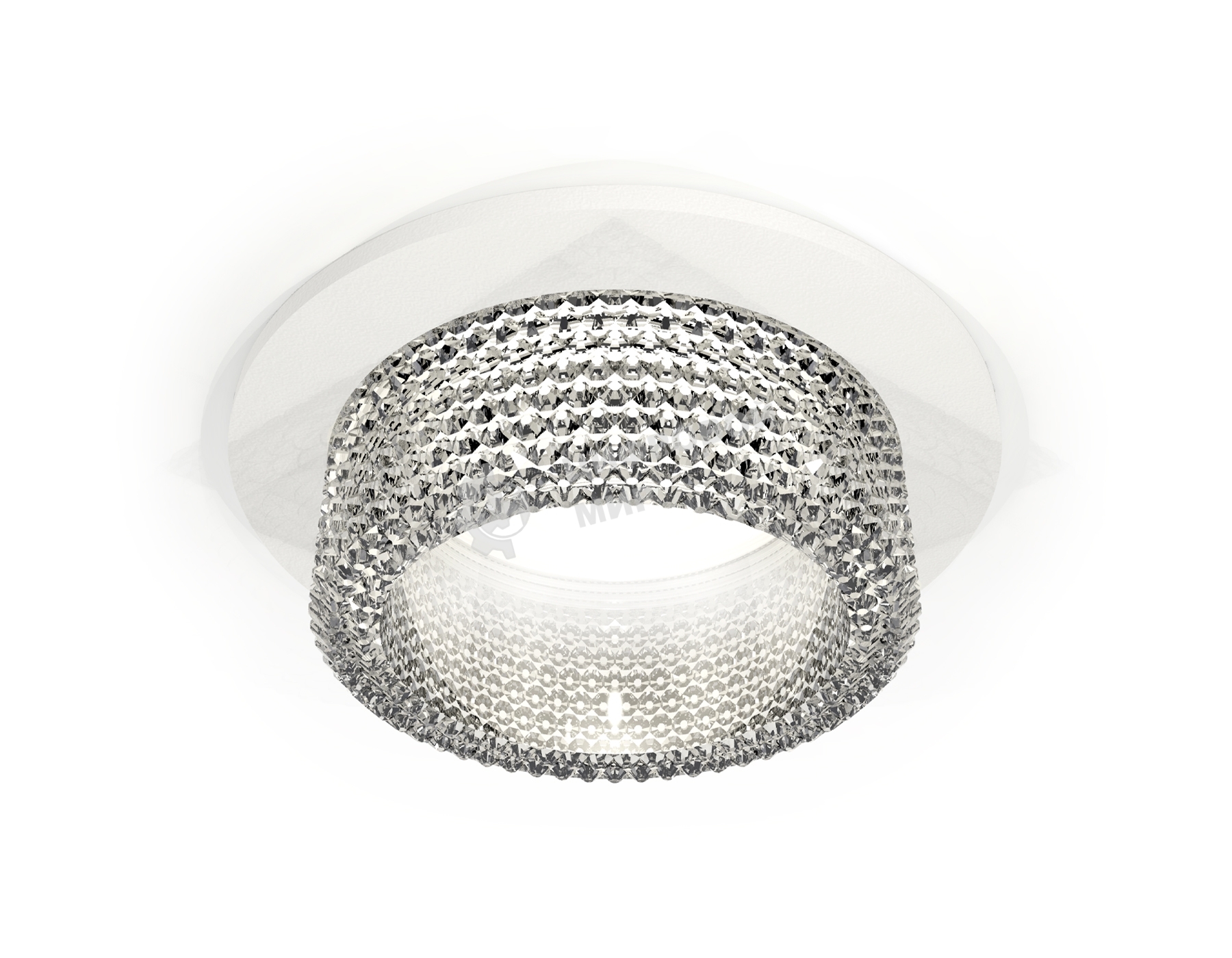 Комплект встраиваемого светильника Ambrella light XC6512040 SWH/CL белый песок/прозрачный MR16 GU5.3 (C6512, N6150)