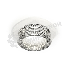 Комплект встраиваемого светильника Ambrella light XC6512040 SWH/CL белый песок/прозрачный MR16 GU5.3 (C6512, N6150)
