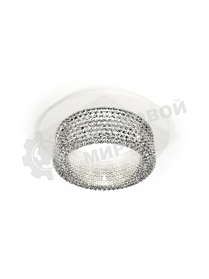 Комплект встраиваемого светильника Ambrella light XC6512040 SWH/CL белый песок/прозрачный MR16 GU5.3 (C6512, N6150)