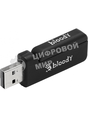 Гарнитура Bloody GR370 белый, беспроводная + проводная, Bluetooth, до 45 ч, подсветка