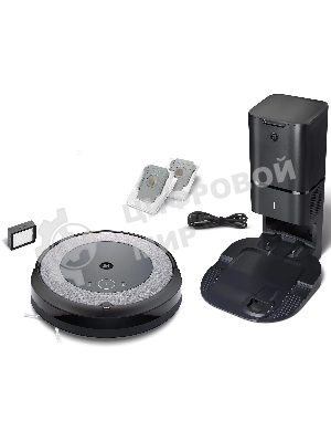 Робот-пылесос IROBOT Roomba i3+ серый/черный, 1800 мAч Li-Ion, уборка сухая, пылесборник контейнер 0.4 л