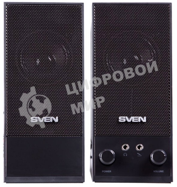Акустическая система Sven SPS-604 2.0 черный 4Вт