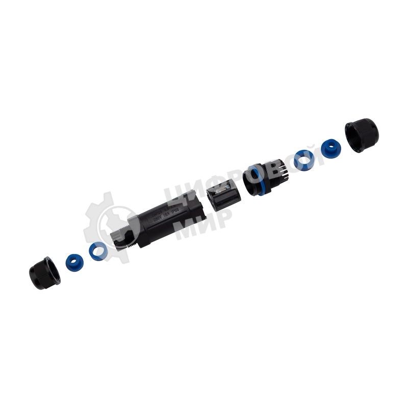 Кабельный коннектор I-образный Rexant (3PIN 0,5-2,5мм2) IP68