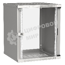 Шкаф ITK LWE3-15U66-GF LINEA WE 15U 600x600 мм дверь стекло серый