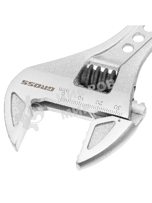 Ключ разводной Gross 15562 250 мм,CrV, двухкомпонентная ручка