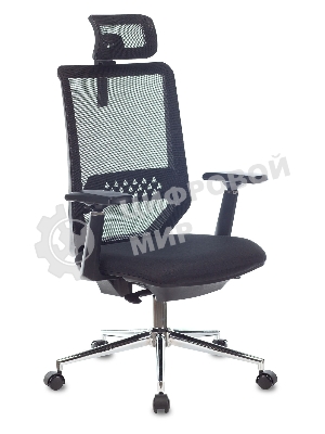 Кресло Бюрократ MC-612N-H TW-01 черный, сетка, подголовник