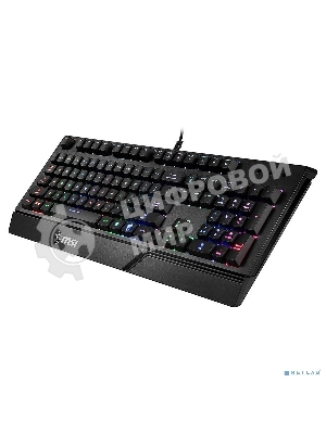 Клавиатура проводная MSI VIGOR GK20 RU черный USB Multimedia for gamer LED (подставка для запястий)