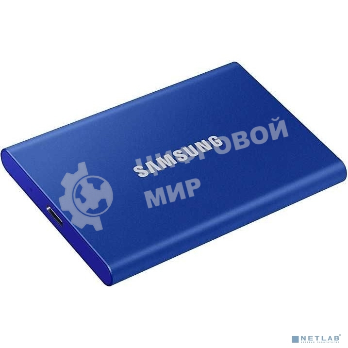 Внешний SSD Samsung T7, 1TB, USB 3.2 Gen 2 Type-C, R/W 1050/1000, синий