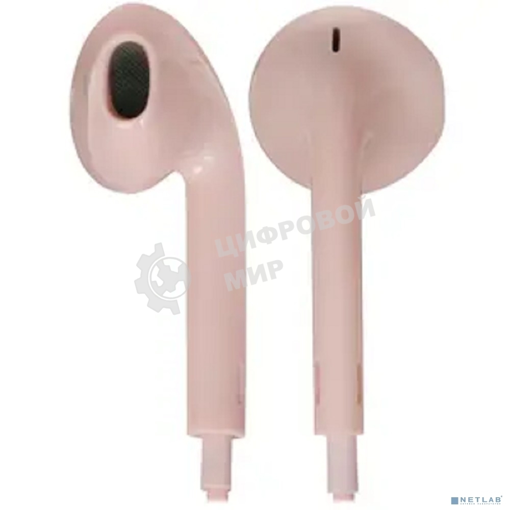 Наушники проводные вставки с микрофоном Hoco M55 розовый