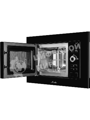 Встраиваемая микроволновая печь Monsher MMH 201 B, 59.3х38.5х31.3 см, мощность микроволновой печи 800-1250 Вт, мощность гриля 1000 Вт, 5 уровней мощности, электронное управление, многофункциональный дисплей, режим Микроволны/Гриль/Комби, автоменю8 программ, блокировка от детей, быстрый пуск, Принадлежности: высокая решетка для гриля, поворотный стол 245 мм, объем 20 л, : черный/стекло