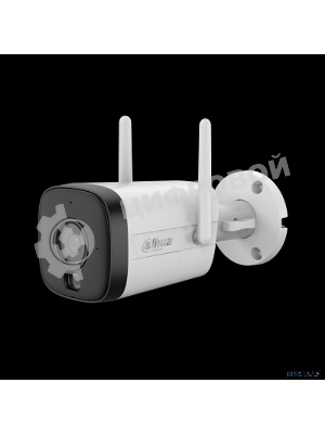 Уличная цилиндрическая IP-видеокамера Dahua DH-IPC-HFW1339DTK1-SW-PV 2.8 WI-FI SmartDualLight 3Мп; 1/2.8” CMOS; объектив 2.8мм; обнаружение людей, микрофон, ИК 30м, LED 30м, IP67, металл/пластик