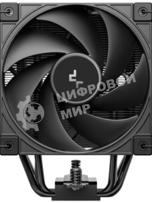 Кулер для процессора DEEPCOOL AK500 G2 LGA1851/1700/1200/115X/AM5/AM4 (9шт/кор, TDP 240W, PWM, Fan 120мм, 5 тепл. трубок, Copper Base, Wood-grain top cover, черный) RET (R-AK500G2-BKNNMN-GJD)