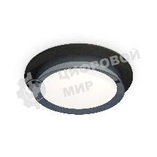 Комплект встраиваемого светильника Ambrella light XC8051007 SBK/PPH черный песок/графит полированный GX53 (C8051, N8133)